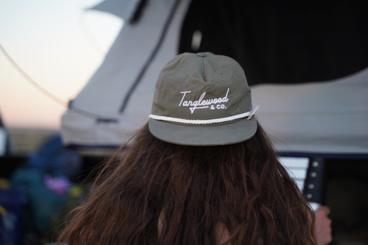 Driftwood Green Rope Hat